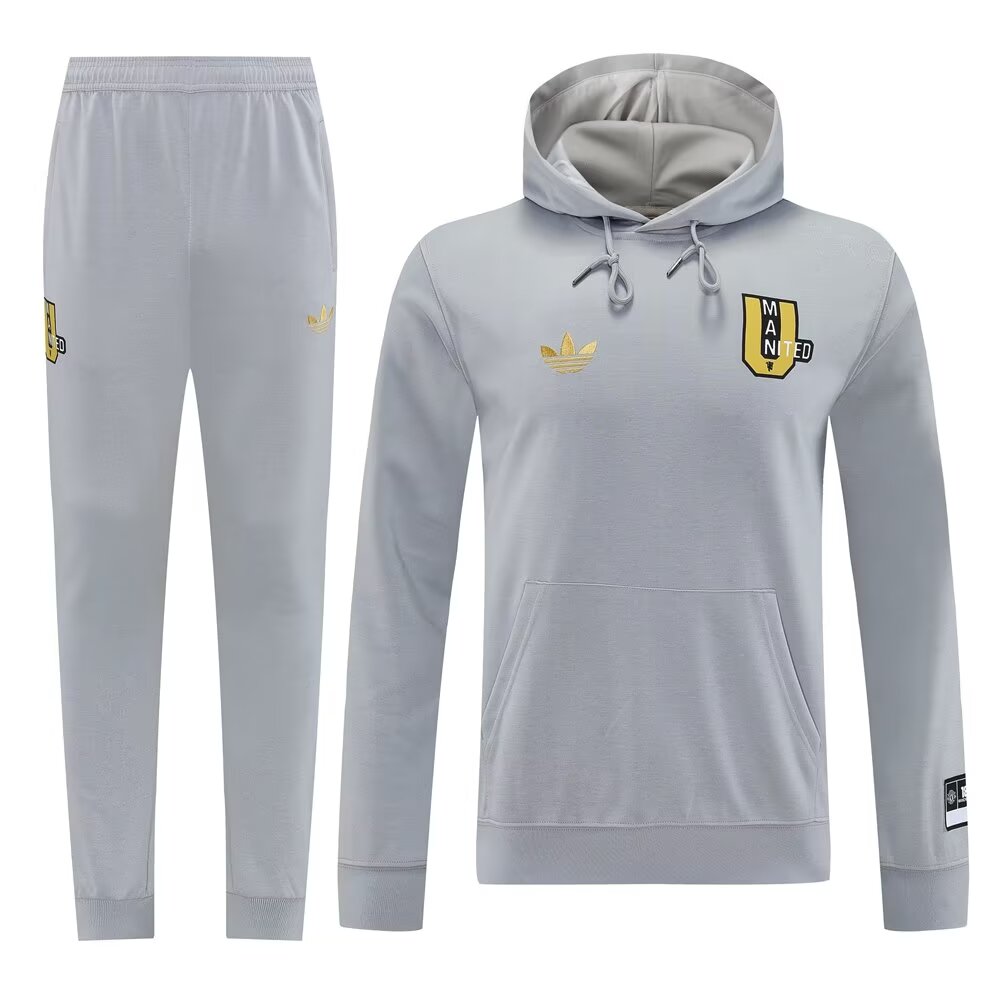 Manchester United 2526 Grey Hoodie Suit - Official Replica 22381