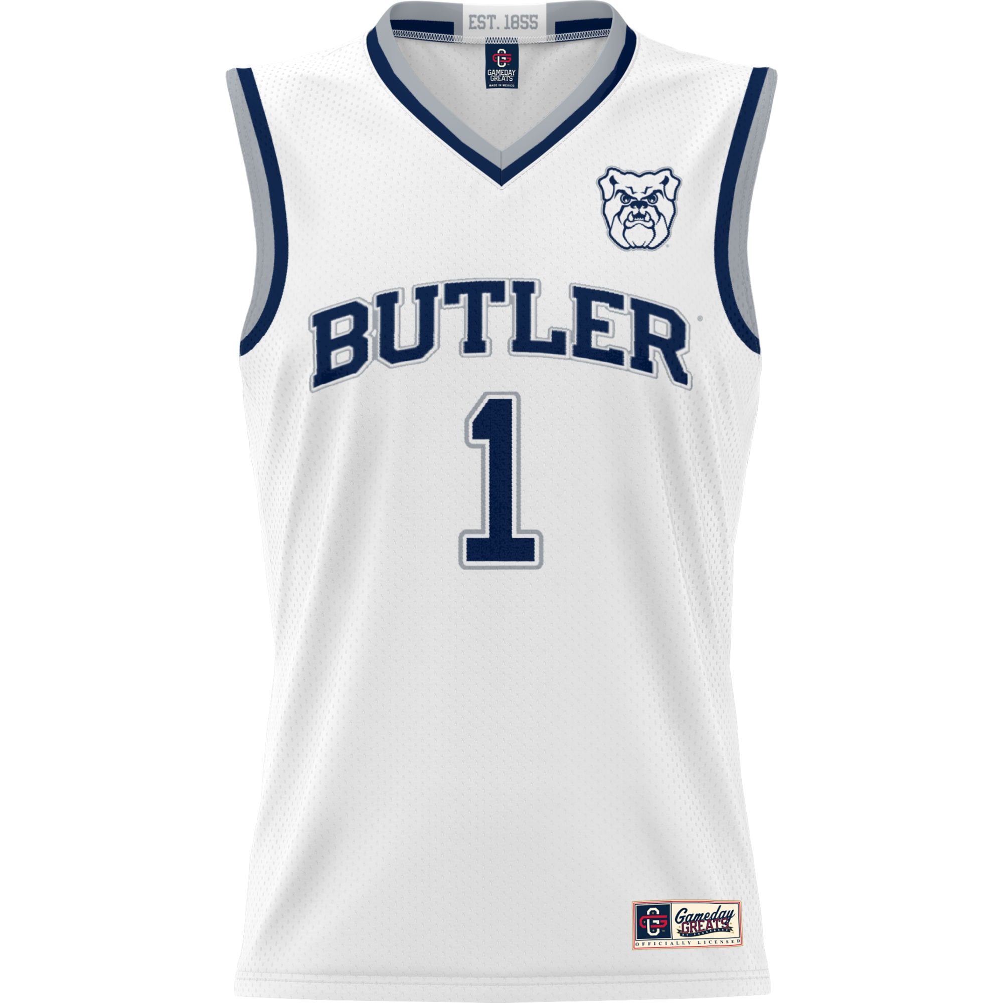 [NJP] Butler Bulldogs GameDay Greats Youth Lightweight Basketball Jersey - White