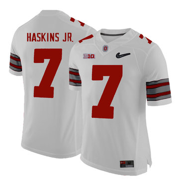 Men's Ohio St Buckeyes White 2024 embroidered Dwayne Haskins #7 game