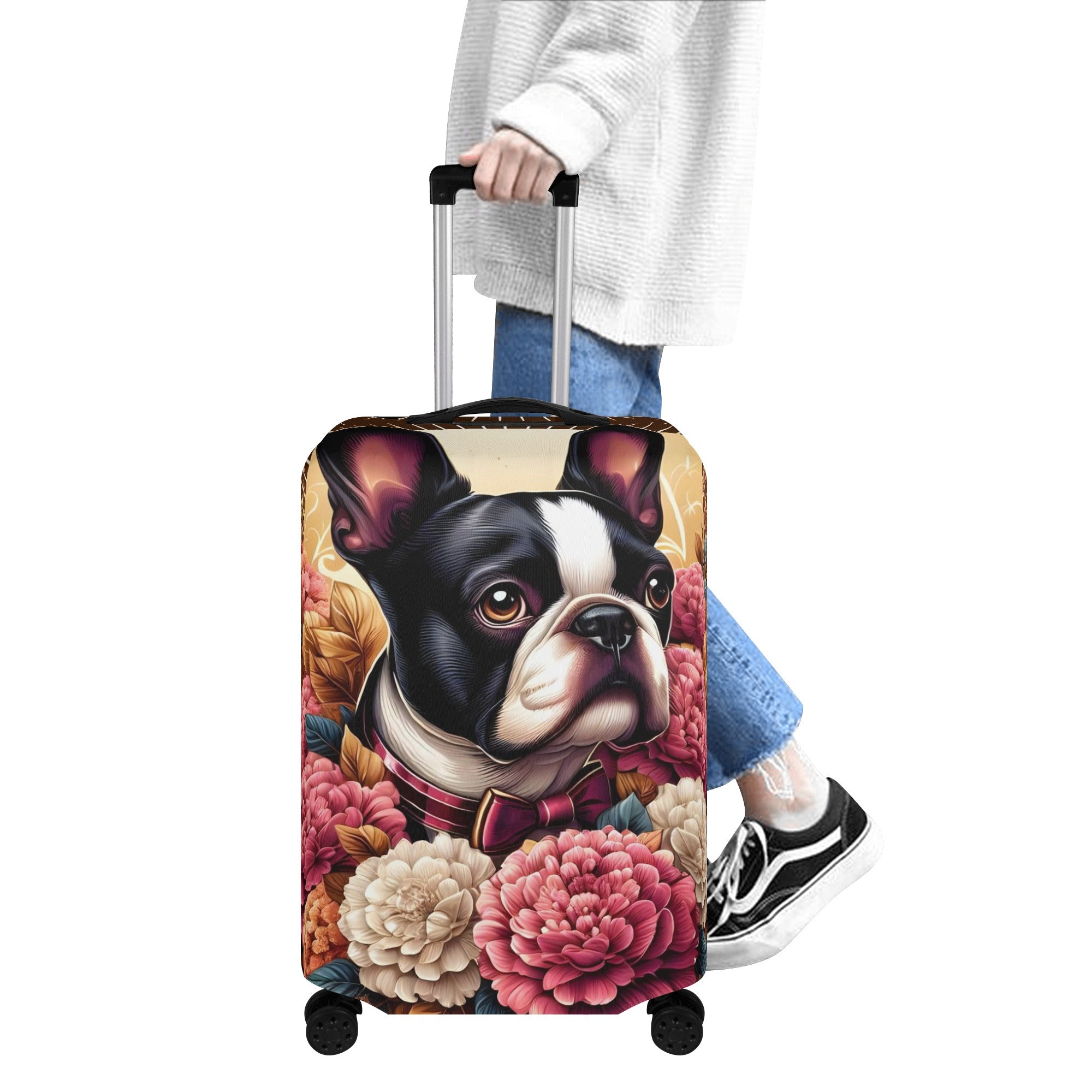 Winnie - Luggage Cover for Boston Terrier lovers