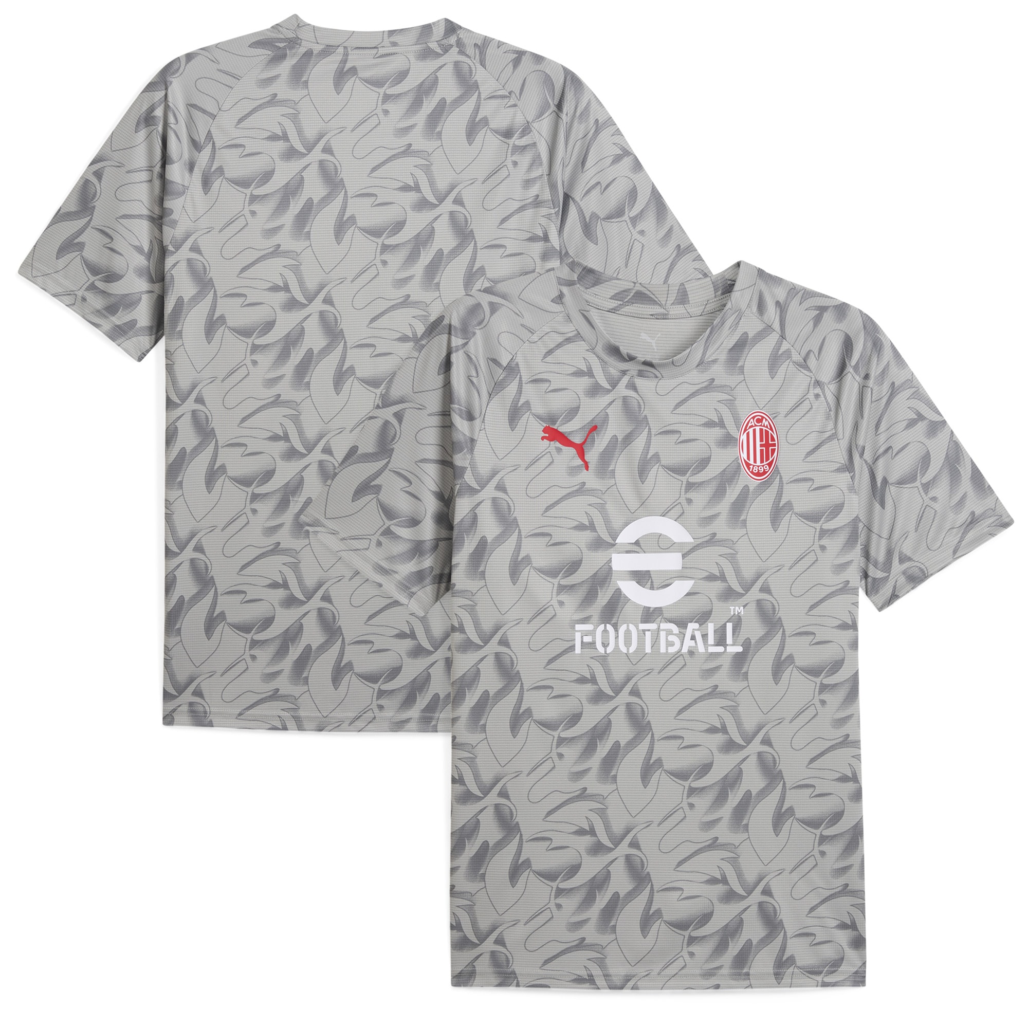 [SJH] AC Milan 2025/26 Pre-Match Training Jersey - Gray