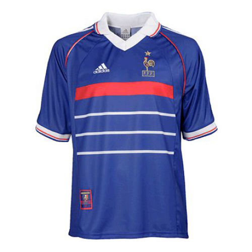 Genuine Quick Dry France Home 1998 Retro Soccer Jersey Shirt