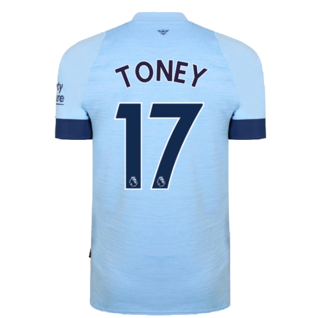 Brentford Brentford Away Shirt Toney #17 Official Licensed Enthusi...