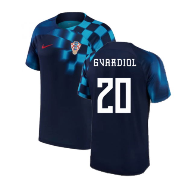 Authentic 2022-2023 Croatia Away Durable Player Jersey Kit World