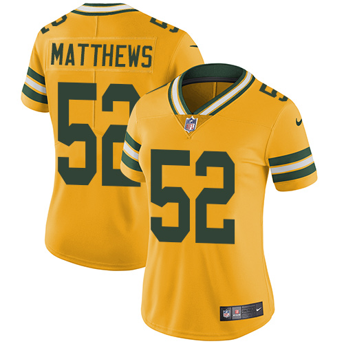 NFL GB Packers #52 Clay Matthews Green Limited Jersey --v10