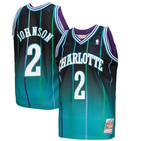 Larry Johnson CHA Premium Team Jersey - Black - Licensed Product