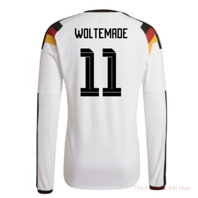 2026-2027 Germany Authentic Long Sleeve Home Shirt (Woltemade 11)