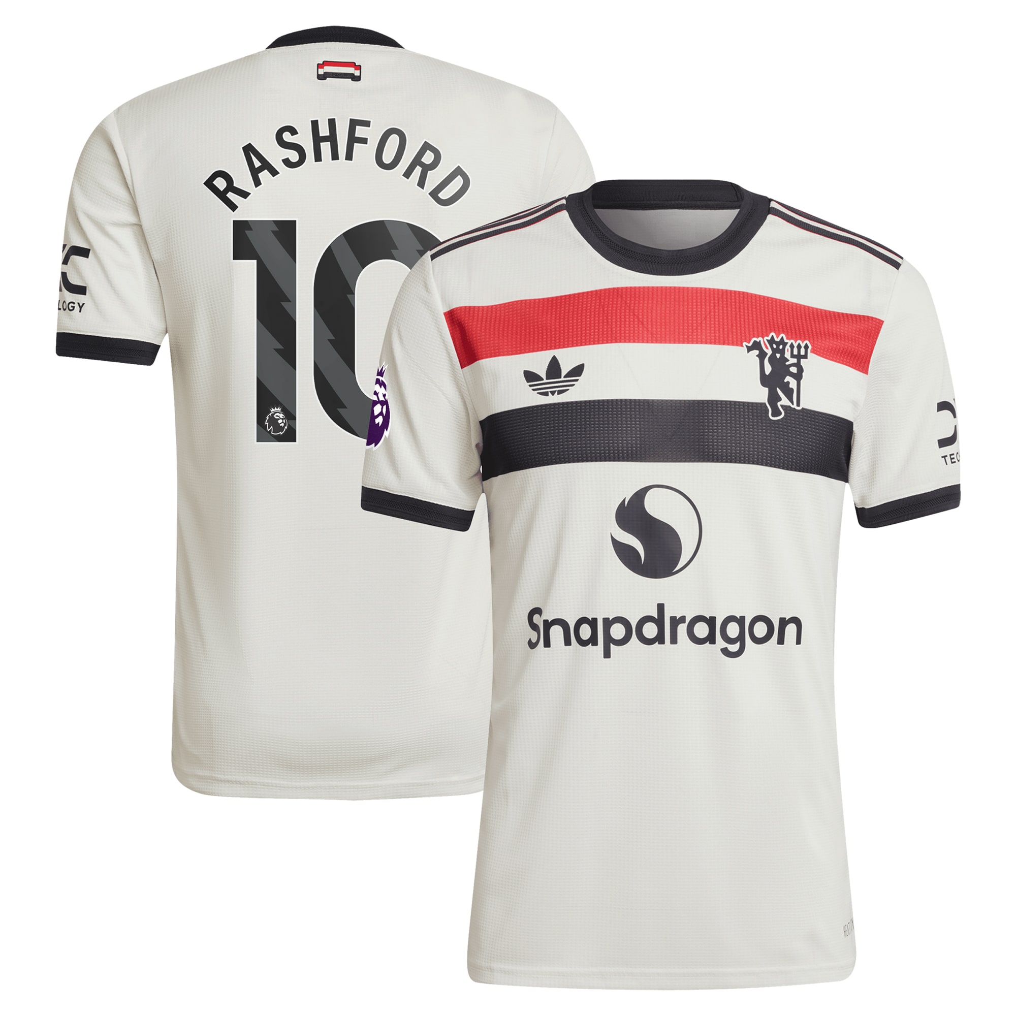 [SJH] Marcus Rashford Manchester United Originals 2024/25 Third Authentic Jersey - Cream