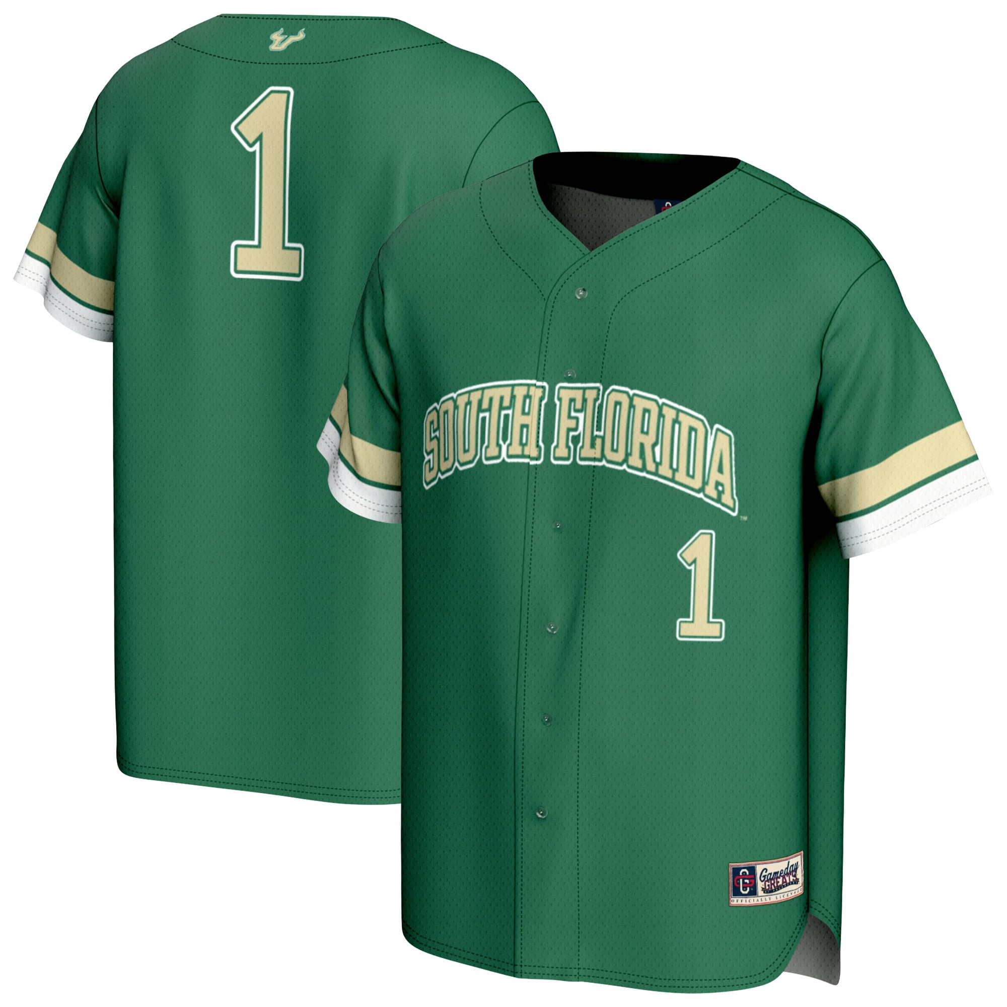 South Florida Bulls GameDay Greats Youth Collegiate Baseball Fashion Jersey - Green
