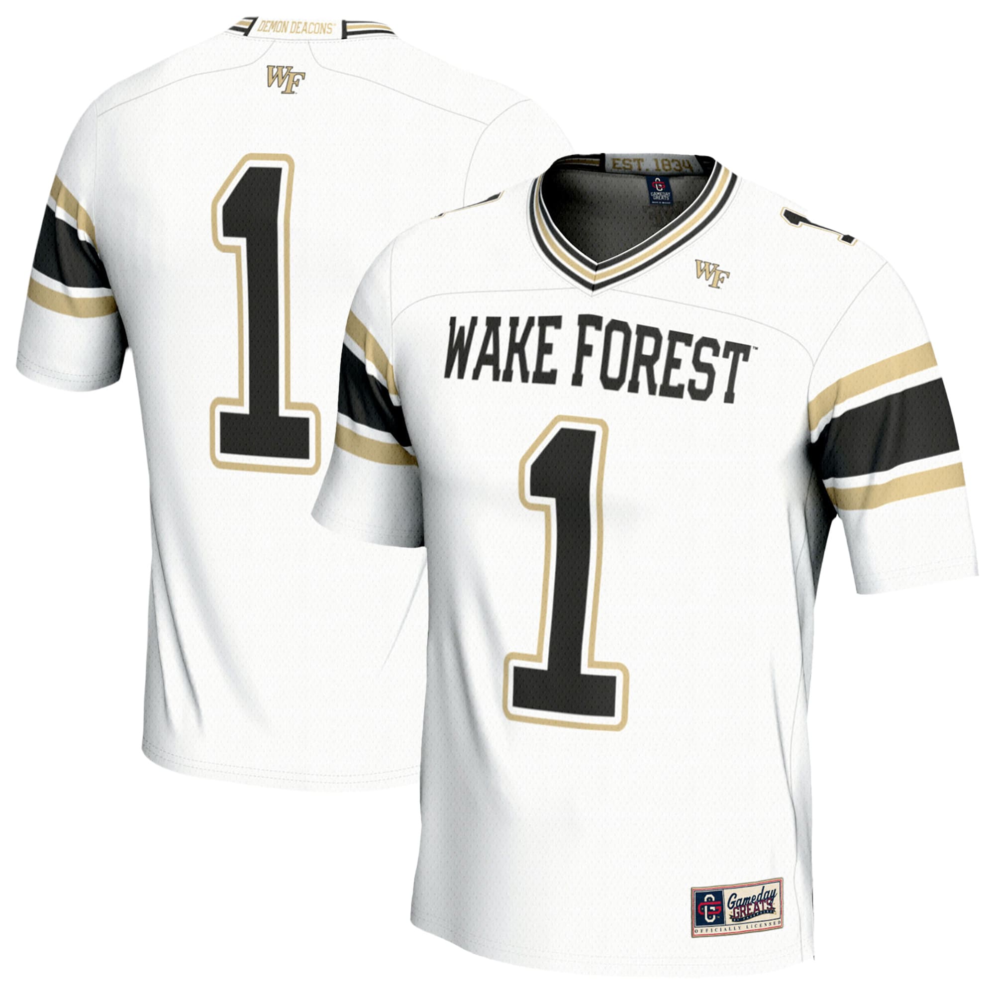 [Youth] Wake Forest Demon Deacons #1 Football Jersey - White | Stadium Series 2026