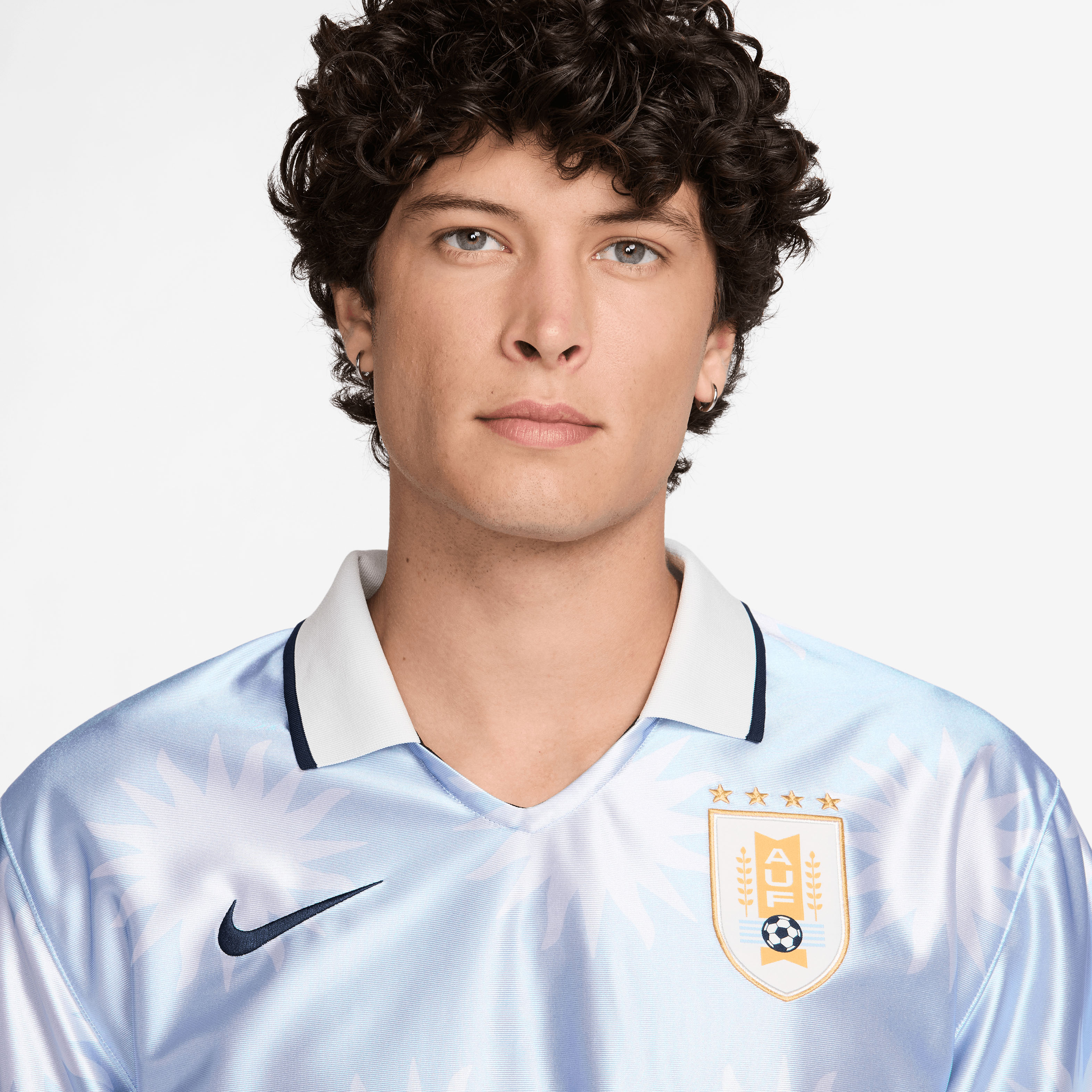 [JED] Uruguay National Team Dri-FIT Energy Lifestyle Jersey - Light Blue