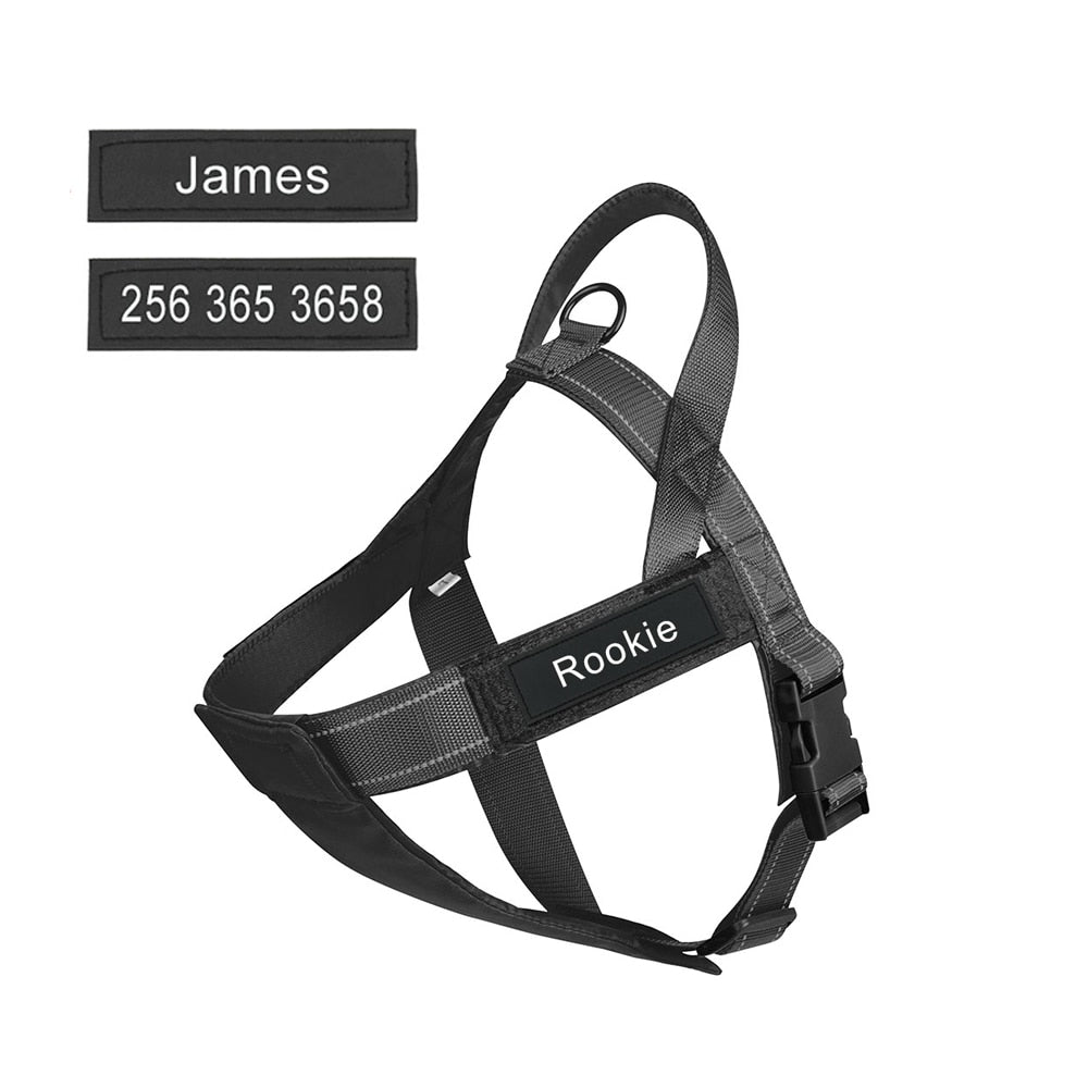 French Bulldog Frenchie Personalized Vest Style Tactical Chest Harness Practical Dog Gear