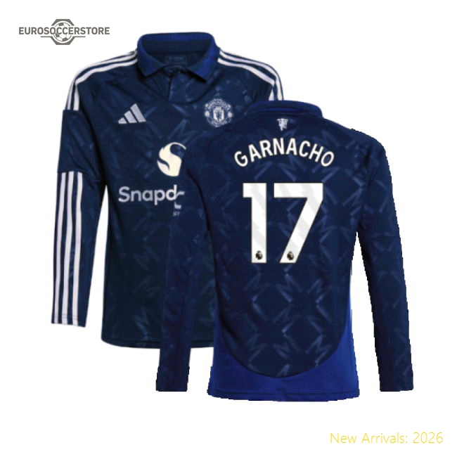 Non-toxic Kids Man Utd Garnacho Jersey 2024-2025 Stretchy
