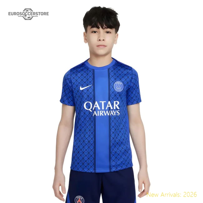 High-Quality 2025-2026 Psg Academy Pro Home Pre Match Shirt (Royal) -