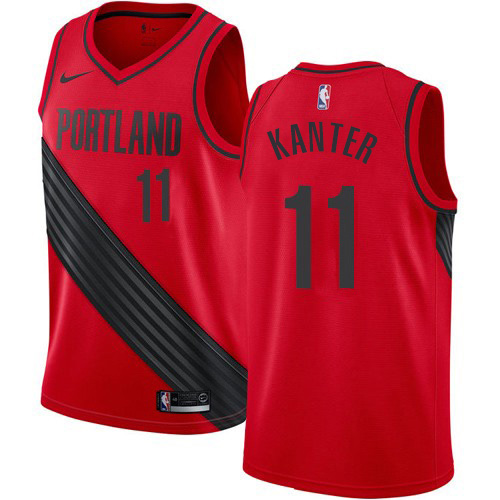 Top-Grade Blazers NBA Statement Jersey #11 Enes Kanter 2024 Statement
