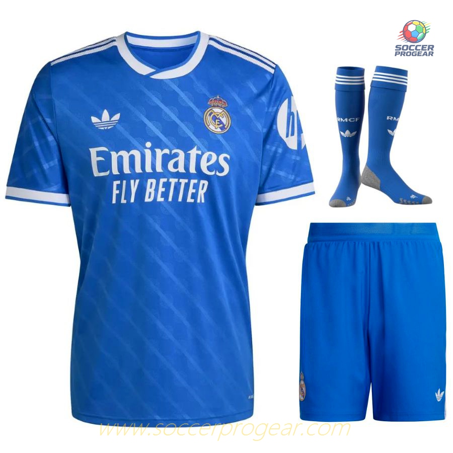 Real Madrid 2025-2026 Season Third Youth Football Kit Football Shirt
