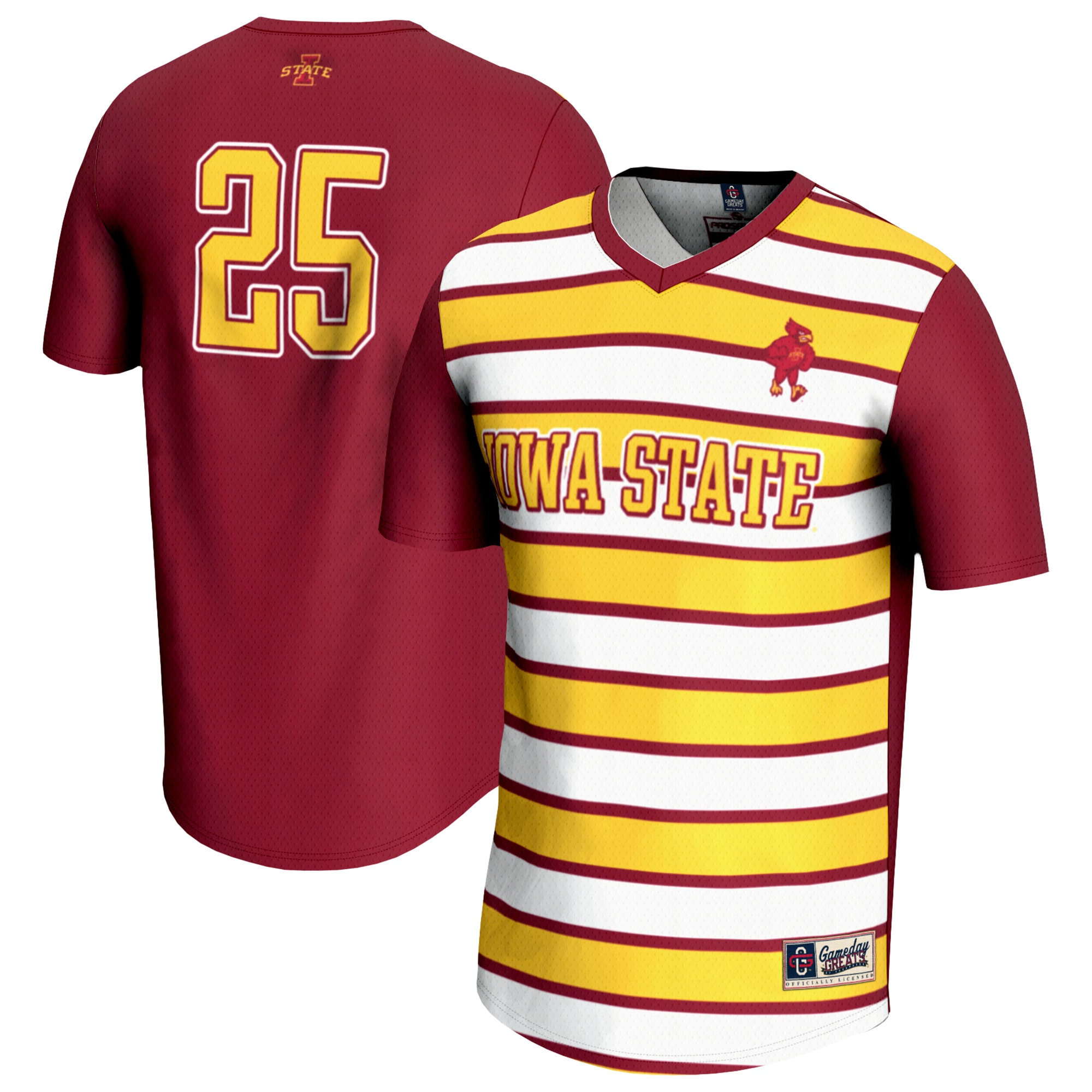 [SJH] Iowa State Cyclones GameDay Greats Unisex Lightweight Soccer Fashion Jersey - Cardinal