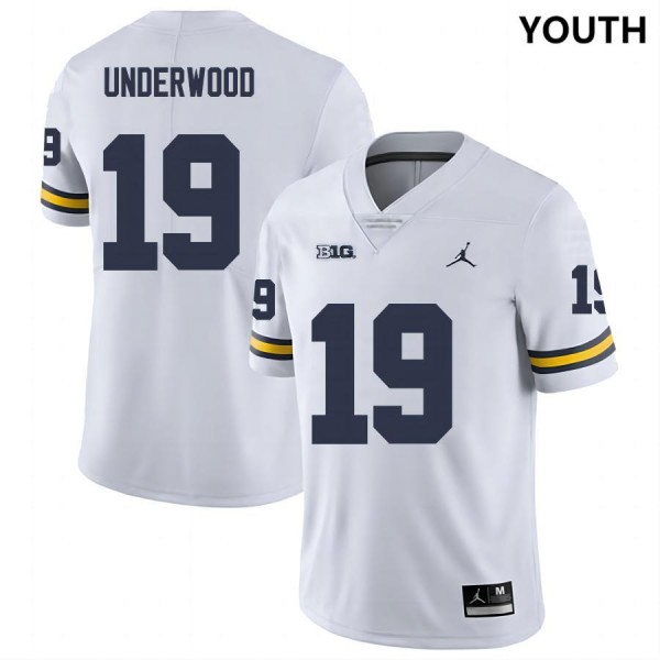 Youth(kids) Ncaa Team Bryce Underwood #19 Premium Replica