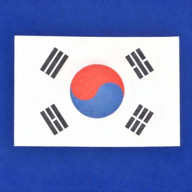 South Korea 12th ManT-Shirt - Royal/White Ringer