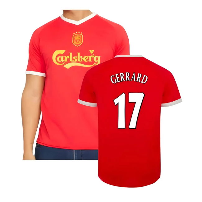 High Quality 2001-2003 Liverpool Home Gerrard With Classic Design -