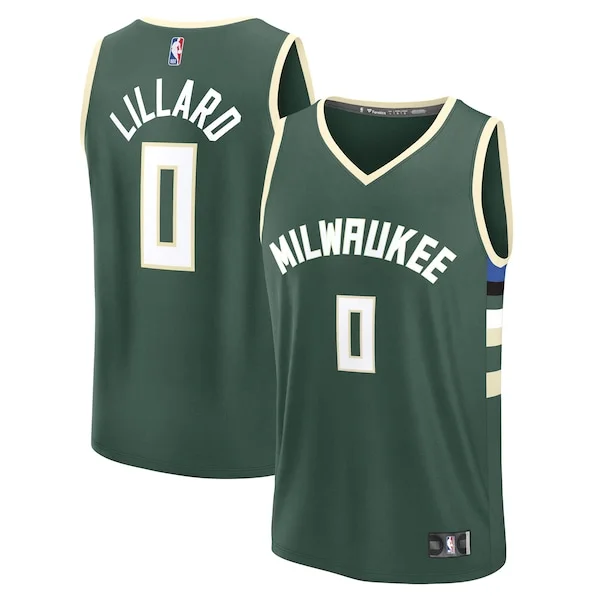 Damian Lillard MIL Replica Jersey - top-tier NBA - Green athletic