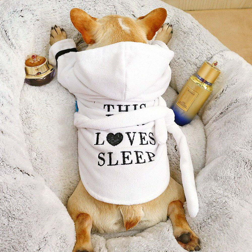 French Bulldog Bathrobe For French Bulldog (ws58) Practical Pet Supply