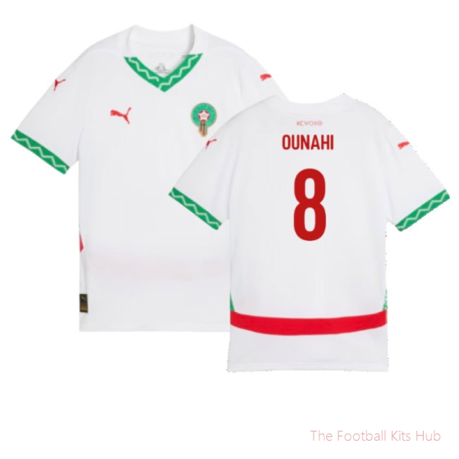 2024-2025 Morocco Away Shirt (Kids) (Ounahi 8)