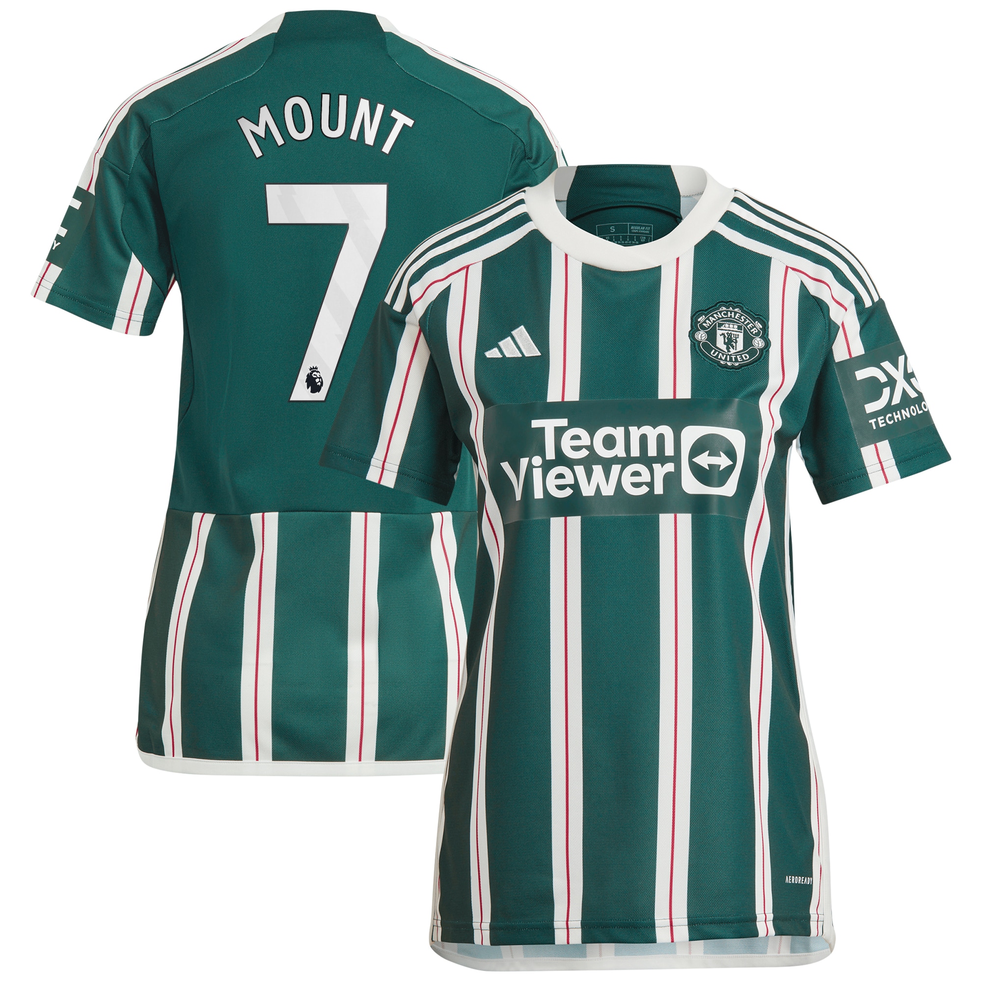 [SJH] Mason Mount Manchester United Women's 2023/24 Away Replica Player Jersey - Green