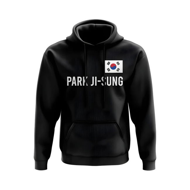 Pro-Grade Park Ji Sung South Korea Name Hoody (Black) Exclusive-Design