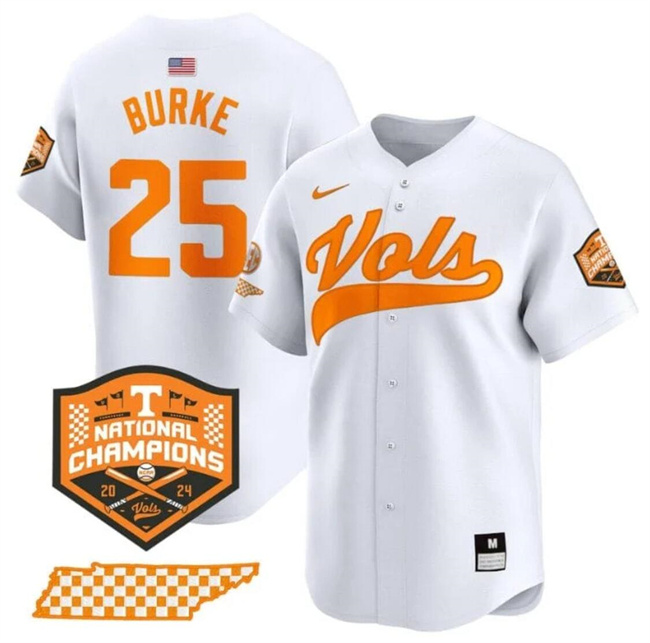 Men's None White 2024 replica Blake Burke #25 game day Jersey