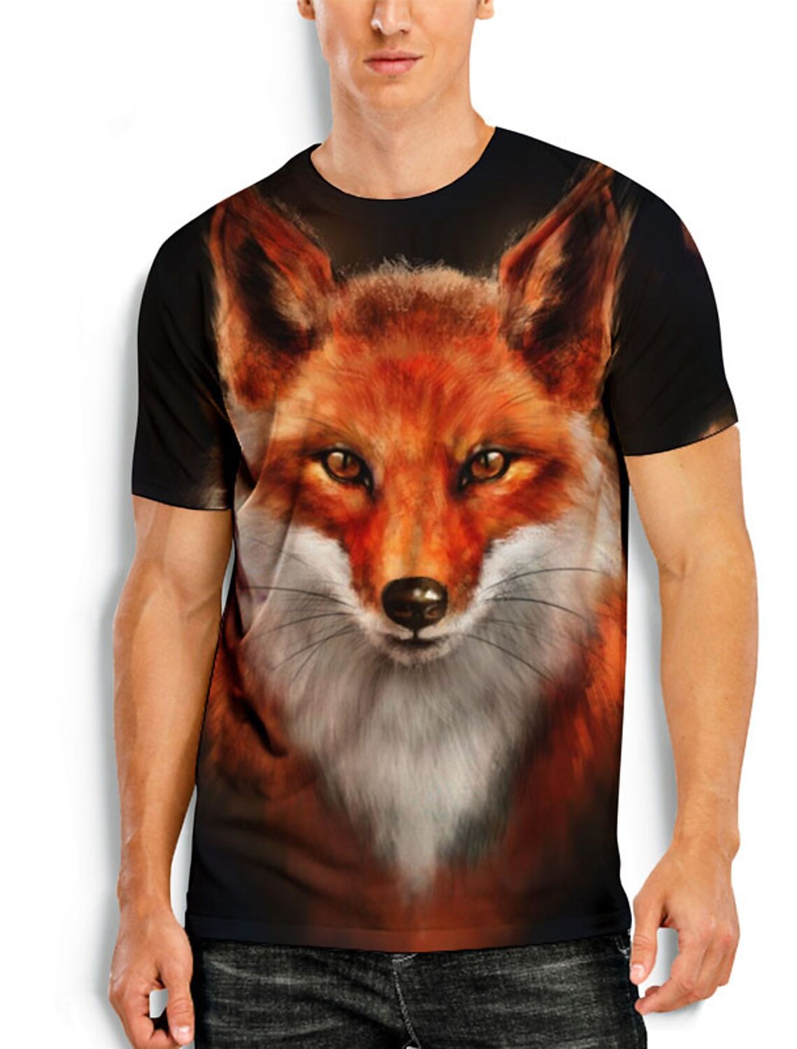 Men's Unisex Graphic Prints Flame Phoenix T Shirt Short Sleeve 3D