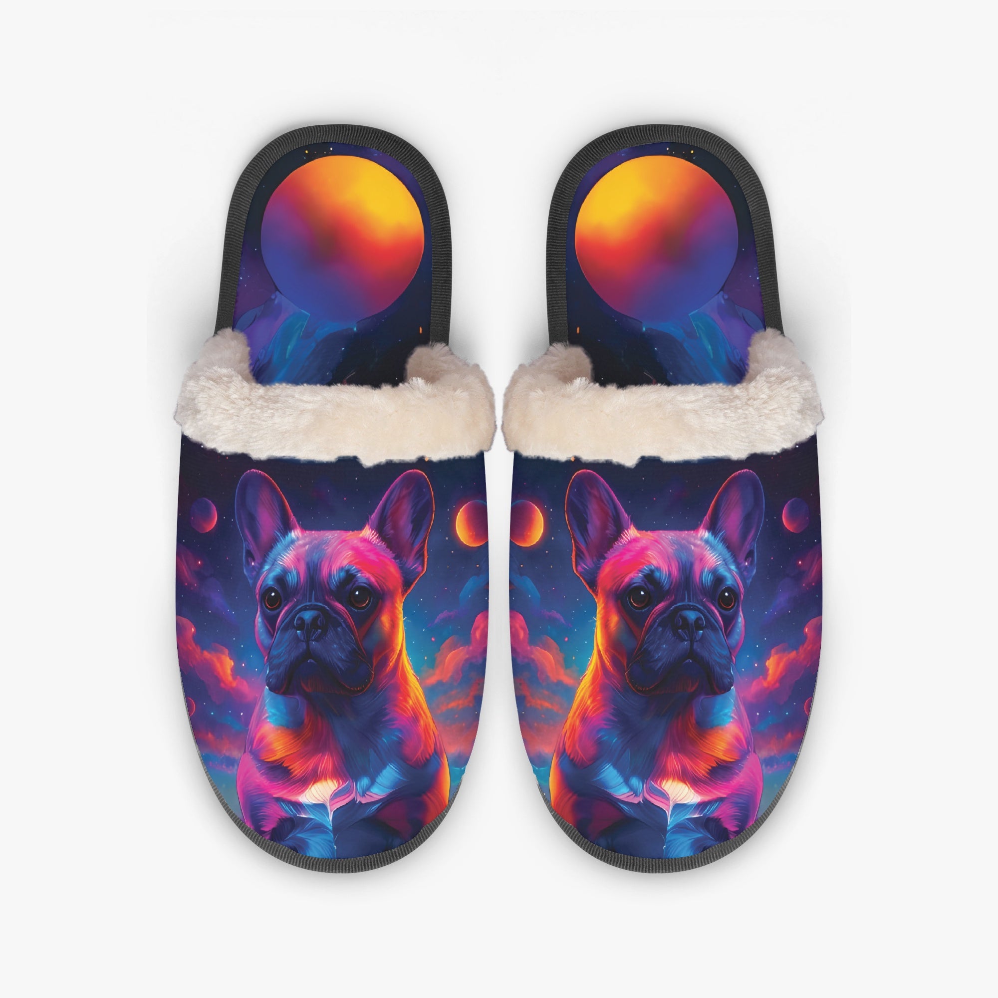 Bulldog Themed Maverick - Casual Cozy Winter Slippers Outdoor Style