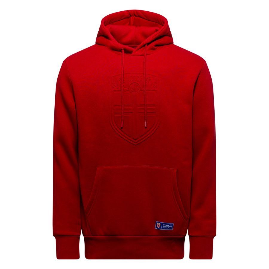 Norway Crest Hoodie Red In Multiple Adult Sizes