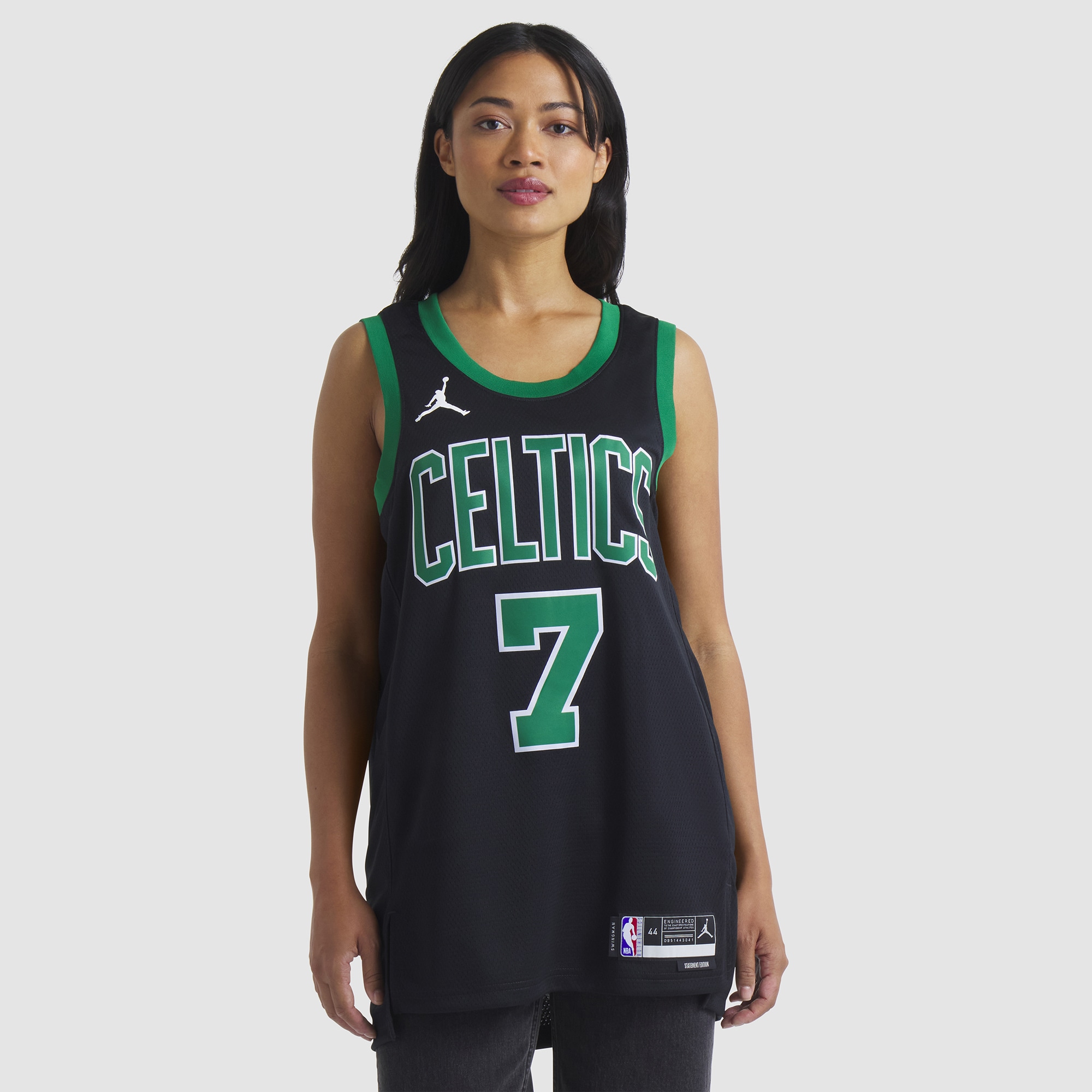 [LK] Jaylen Brown #7 Boston Celtics Unisex Swingman Jersey - Statement Edition - Black
