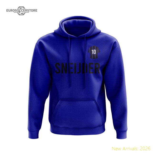 Wesley Inter Sneijder Milan Number Hoody (Blue) Match Replica