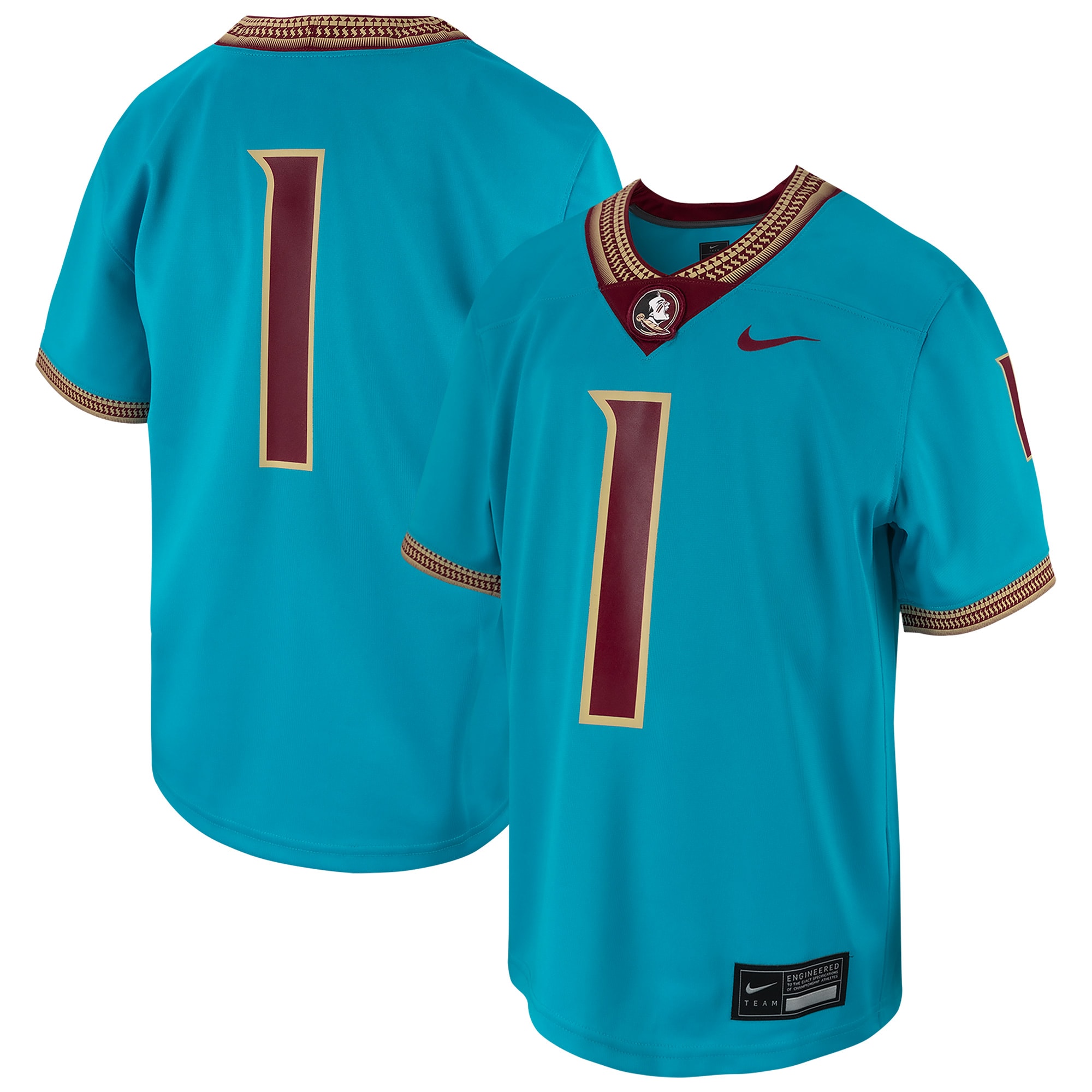 [NJP] Florida State Seminoles Toddler Untouchable Replica Game Jersey - Turquoise