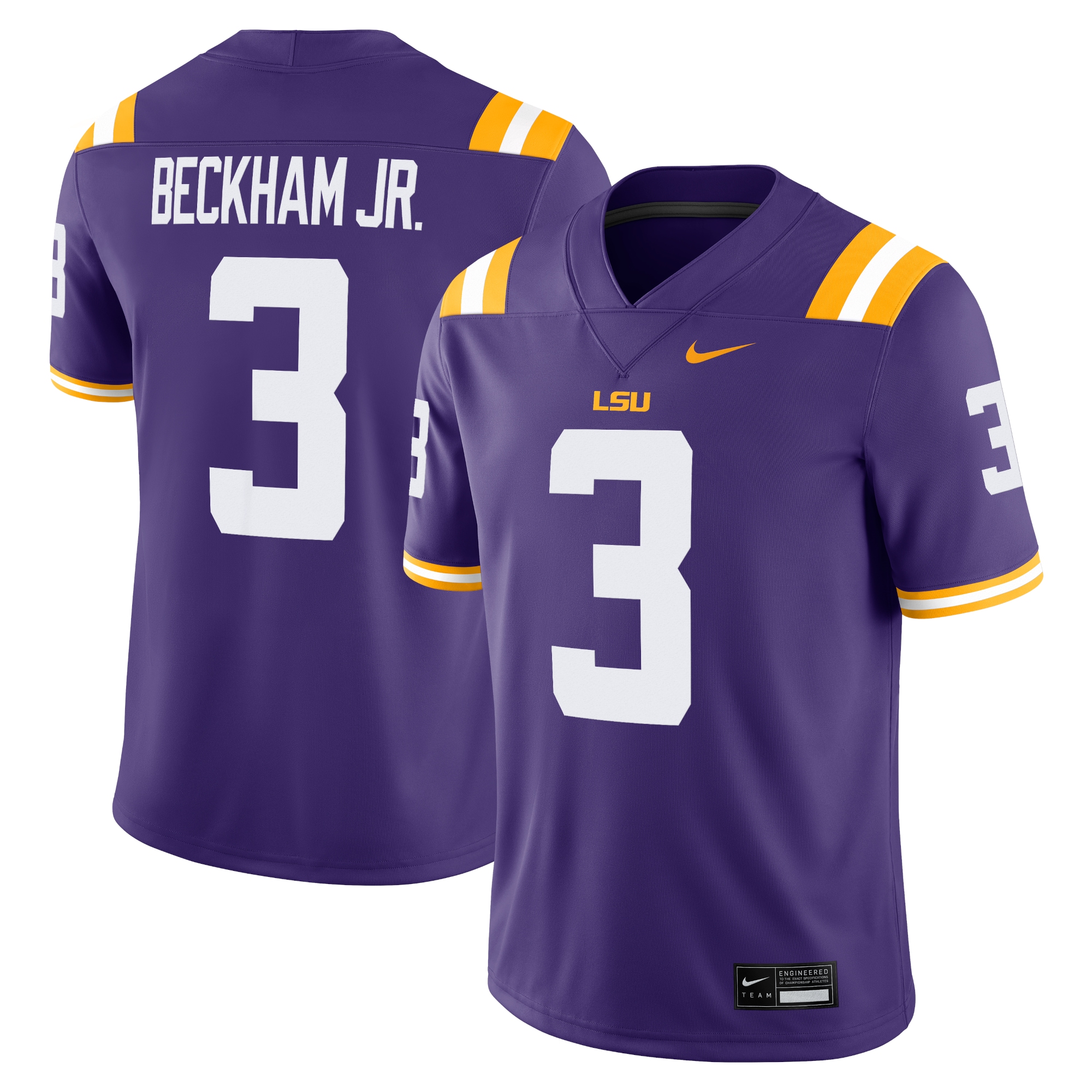 [NJP] Women's Odell Beckham Jr. LSU Tigers Alumni Game Jersey - Purple