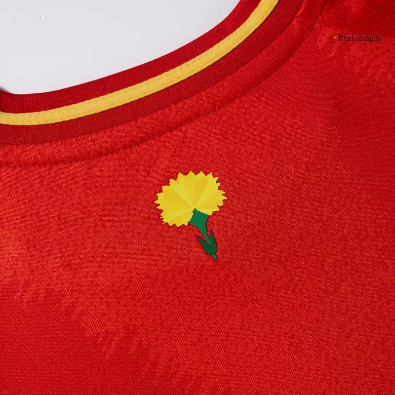 Kid's Spain Home Soccer Jersey Kit(Jersey+Shorts) 2024/25Authentic Kit