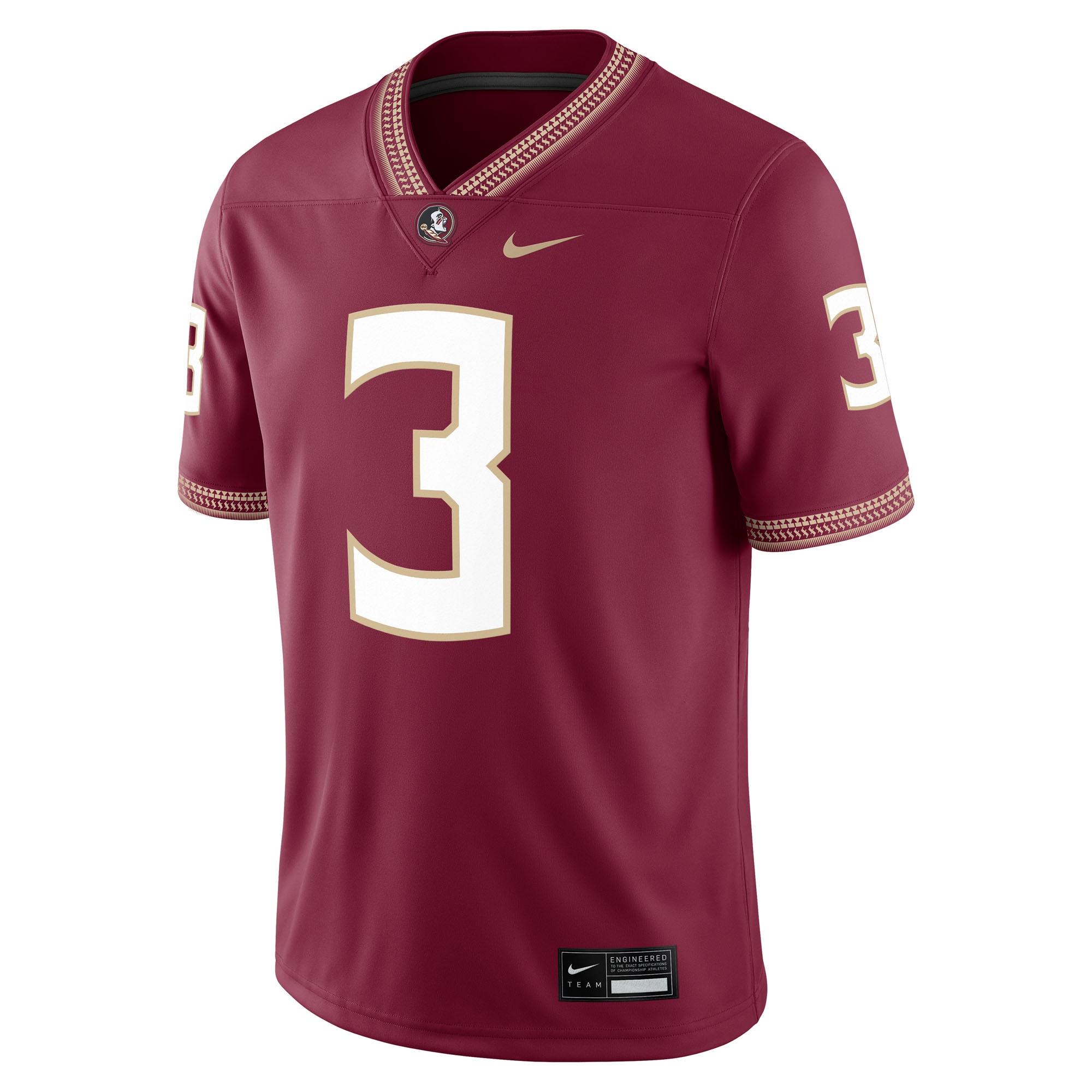 [NJP] Trey Benson Florida State Seminoles Player Game Jersey - Garnet