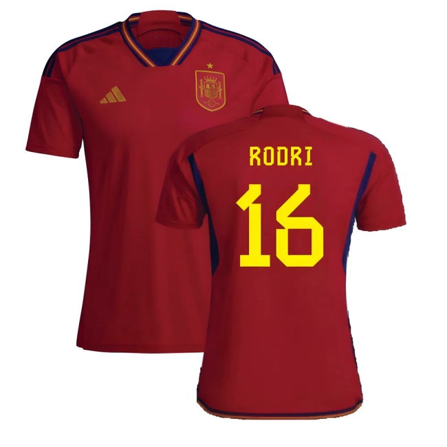RODRI 16 Spain International Team Fan Shirt - Adults Version