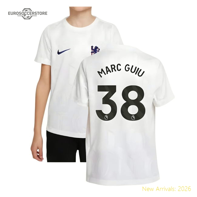 Chelsea Kids Child-friendly Marc Guiu Jersey 2025-2026 Stretchy