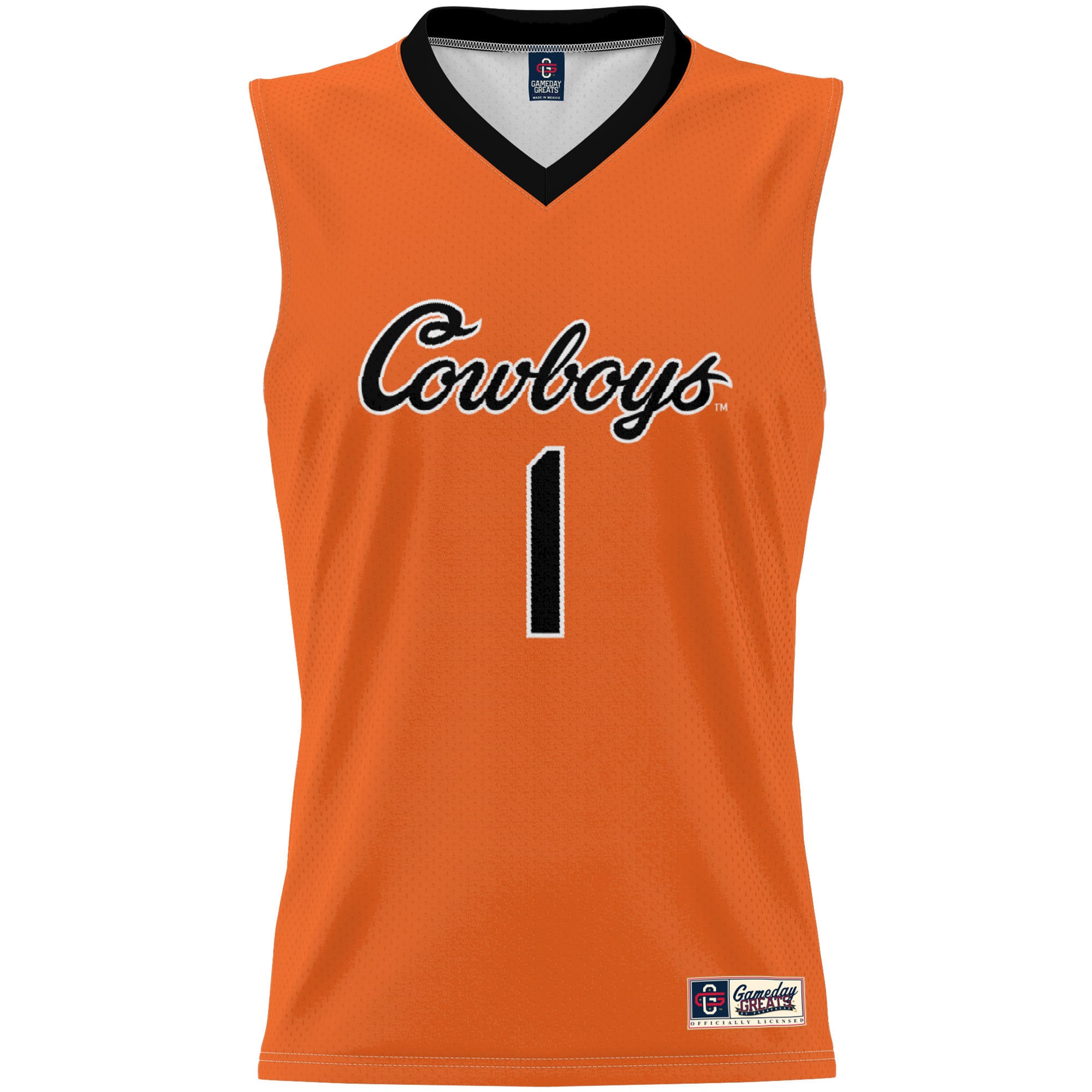 [DDG] Oklahoma State Cowboys GameDay Greats Unisex Lightweight Basketball Jersey - Orange