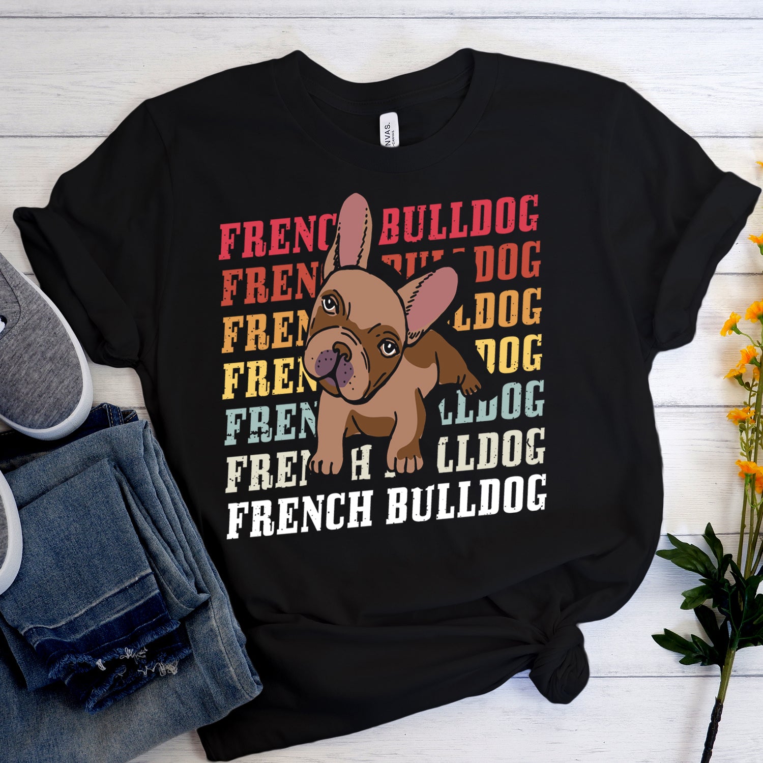 French Bulldog French Bulldog Short Sleeve Unisex T Shirt Durable Dog Item