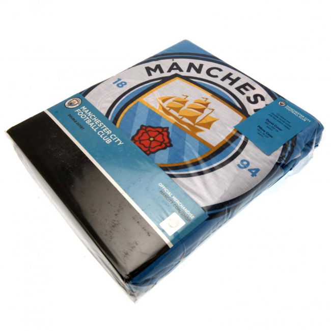 Match-Quality Man City Manchester City FC Pulse Double Duvet Set