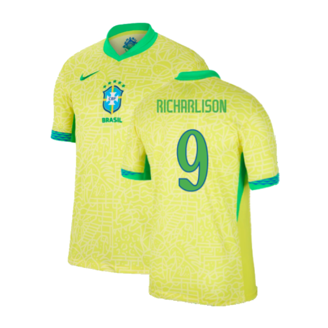 Professional 2024-2025 Brazil Home Shirt (Richarlison 9)