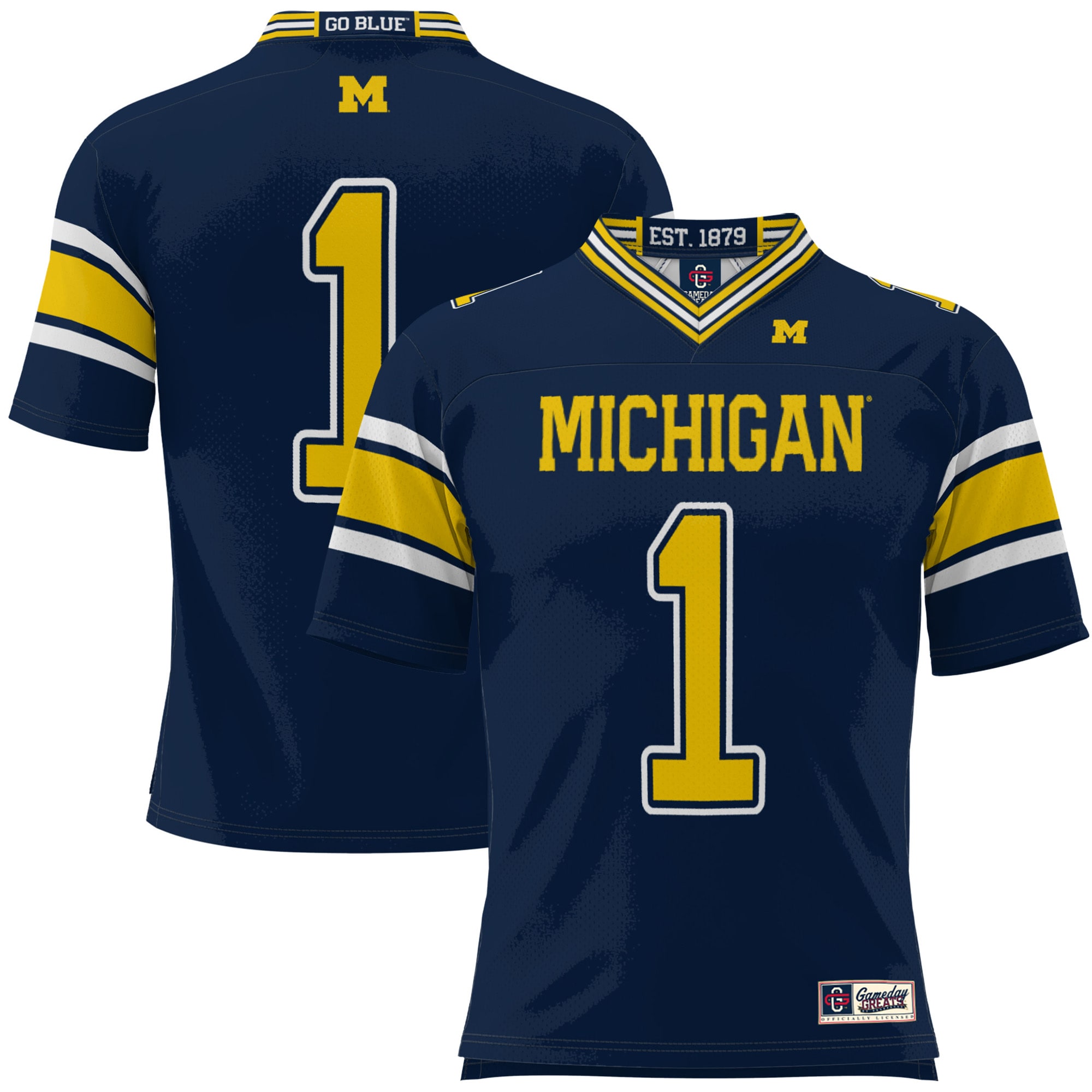 #1 Michigan Wolverines GameDay Greats Youth 26/27 Football Jersey - Navy