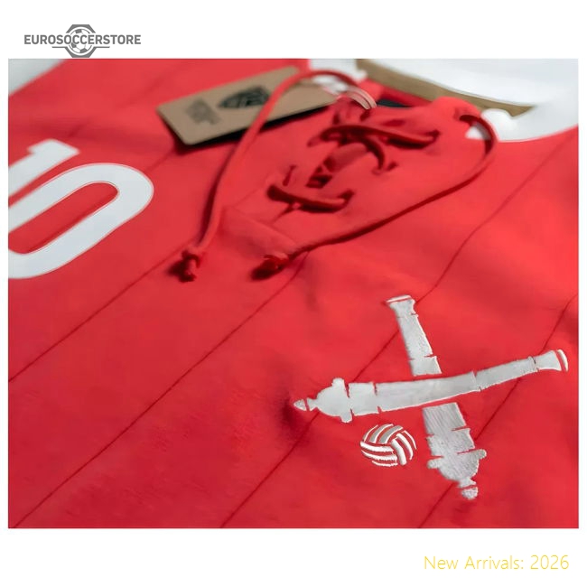 The Cannon Official Bergkamp Main Retro Football Jersey with Laces