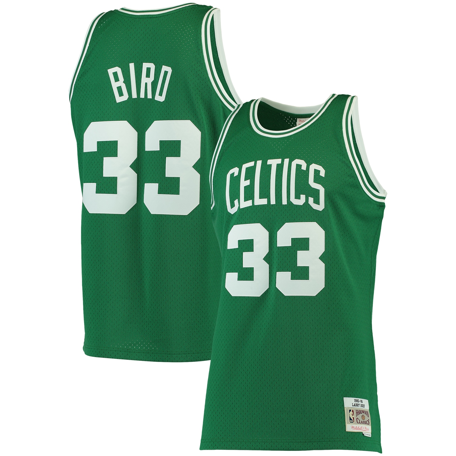 [JED] Youth Larry Bird Boston Celtics 1985/86 Big & Tall Hardwood Classics Swingman Jersey - Kelly Green