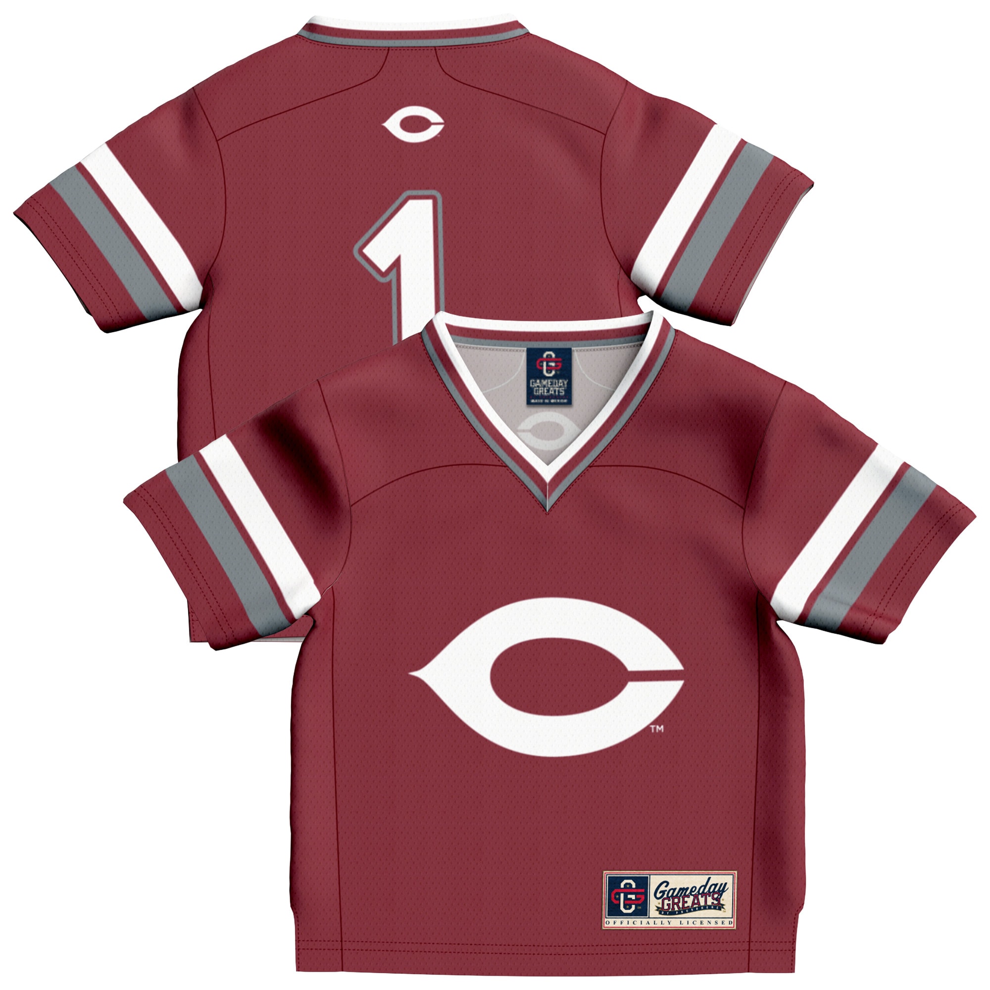 #1 UChicago Maroons GameDay Greats Toddler Collegiate Football Fashion 2026 Season Football Jersey - Maroon