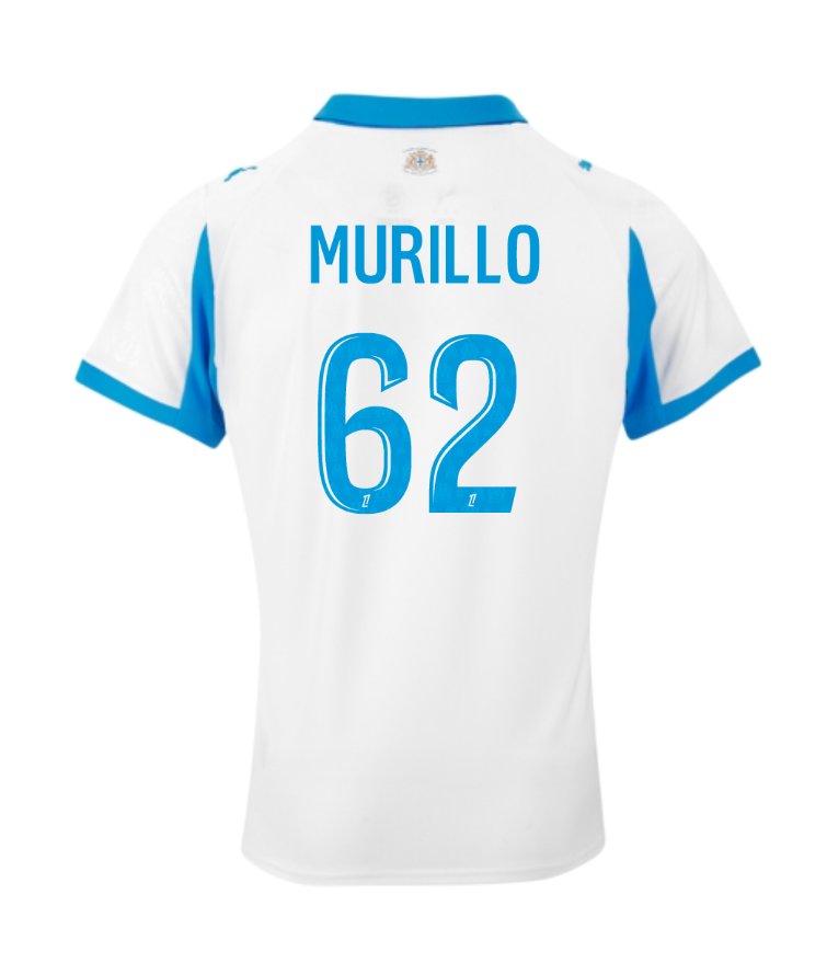 Marseille's 25-26 Season Home Jersey Featuring MURILLO 62